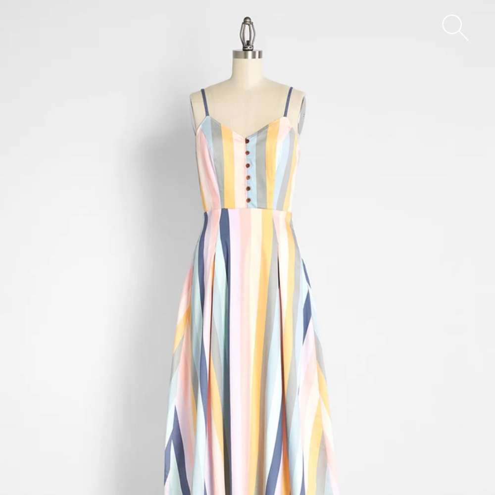 Modcloth- midi dress “uncomplicated love” NWT
